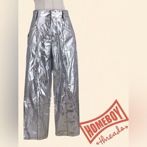 Isabel Marant Silver Straight Leg Pants